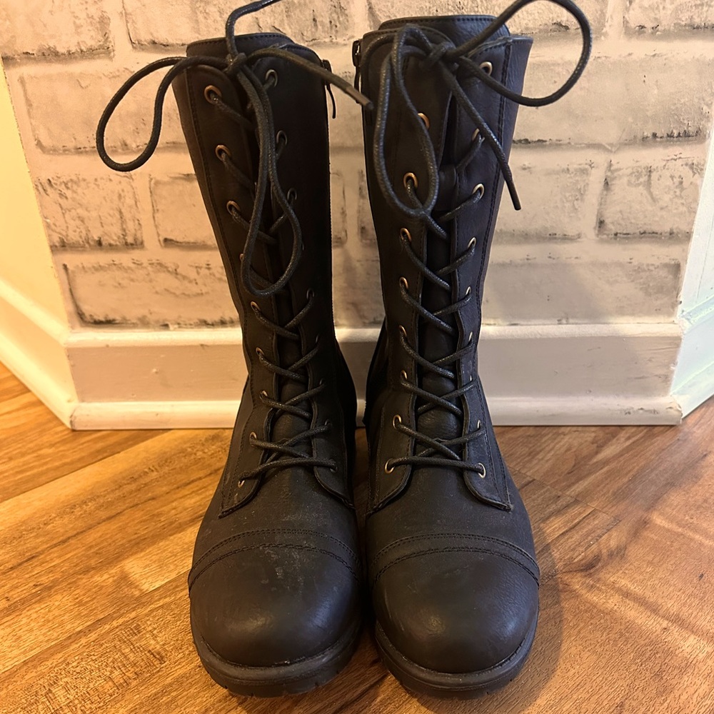 Herstyle Florence Women's Combat Boots Mid-Calf Boots